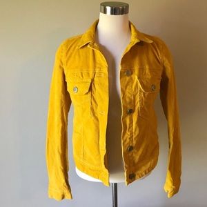 Gap vintage yellow corduroy jacket jean style